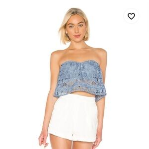 Revolve Lovers and Friends Crochet Crop Top